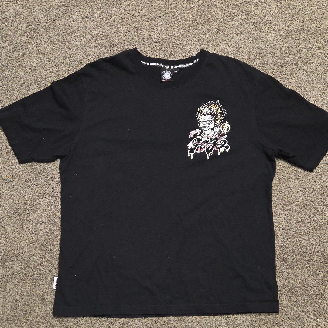 Extremely Rare.Black Chinese Graphic T Shirt Men's Xl. Ksitigarbha Blueway